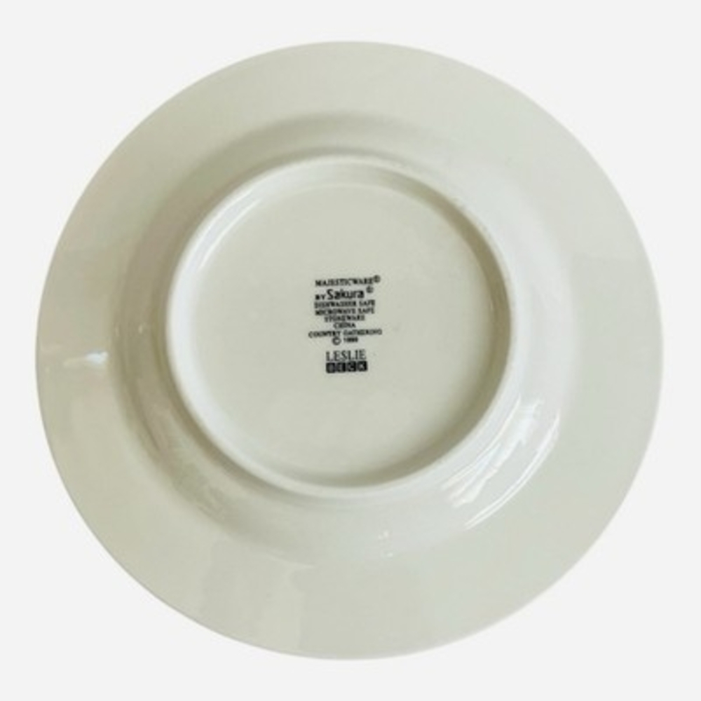 Sakura Majesticware Country Gathering 6.5 Salad Plates Set of 3 Leslie Beck 1999 - Picture 6 of 7